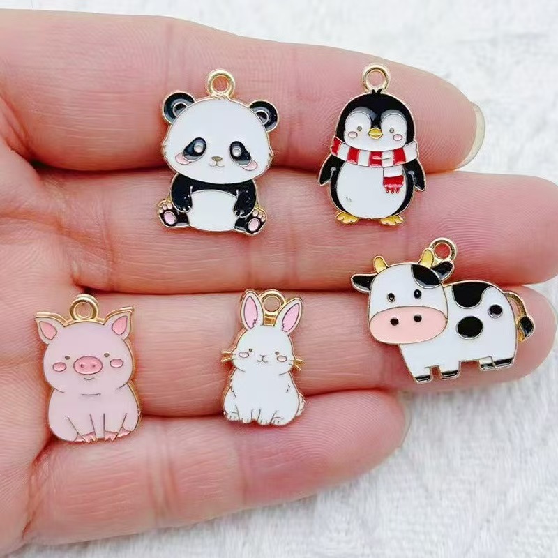 Jewelry Making Pendants - 10pcs Gantungan Kunci Kartun Penguin Panda