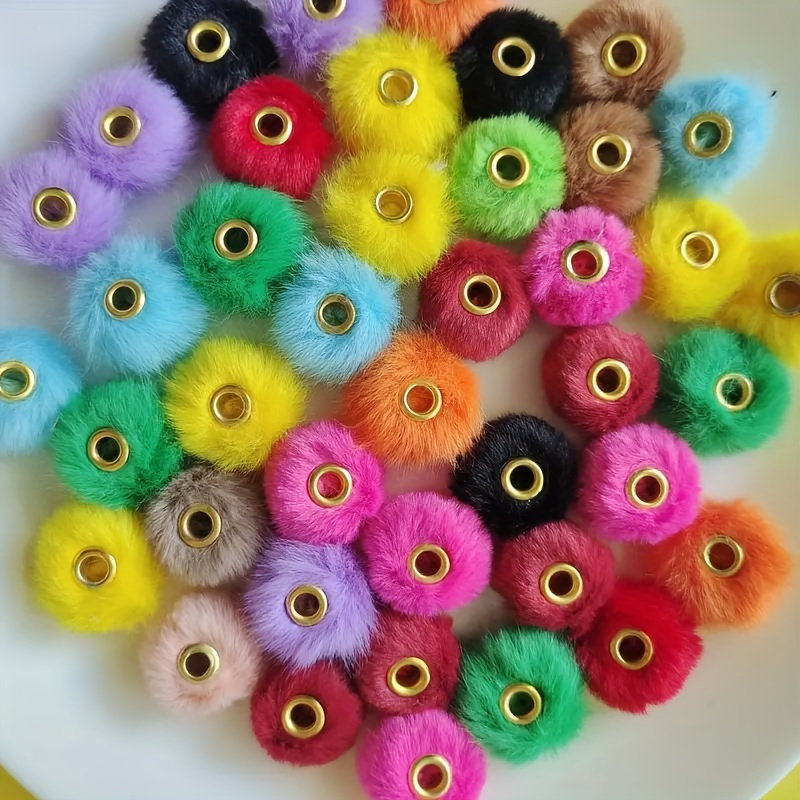 Jewelry Making Ideas With Beads - 10pcs/20pcs Manik-manik Bulu Panjang Seri Warna