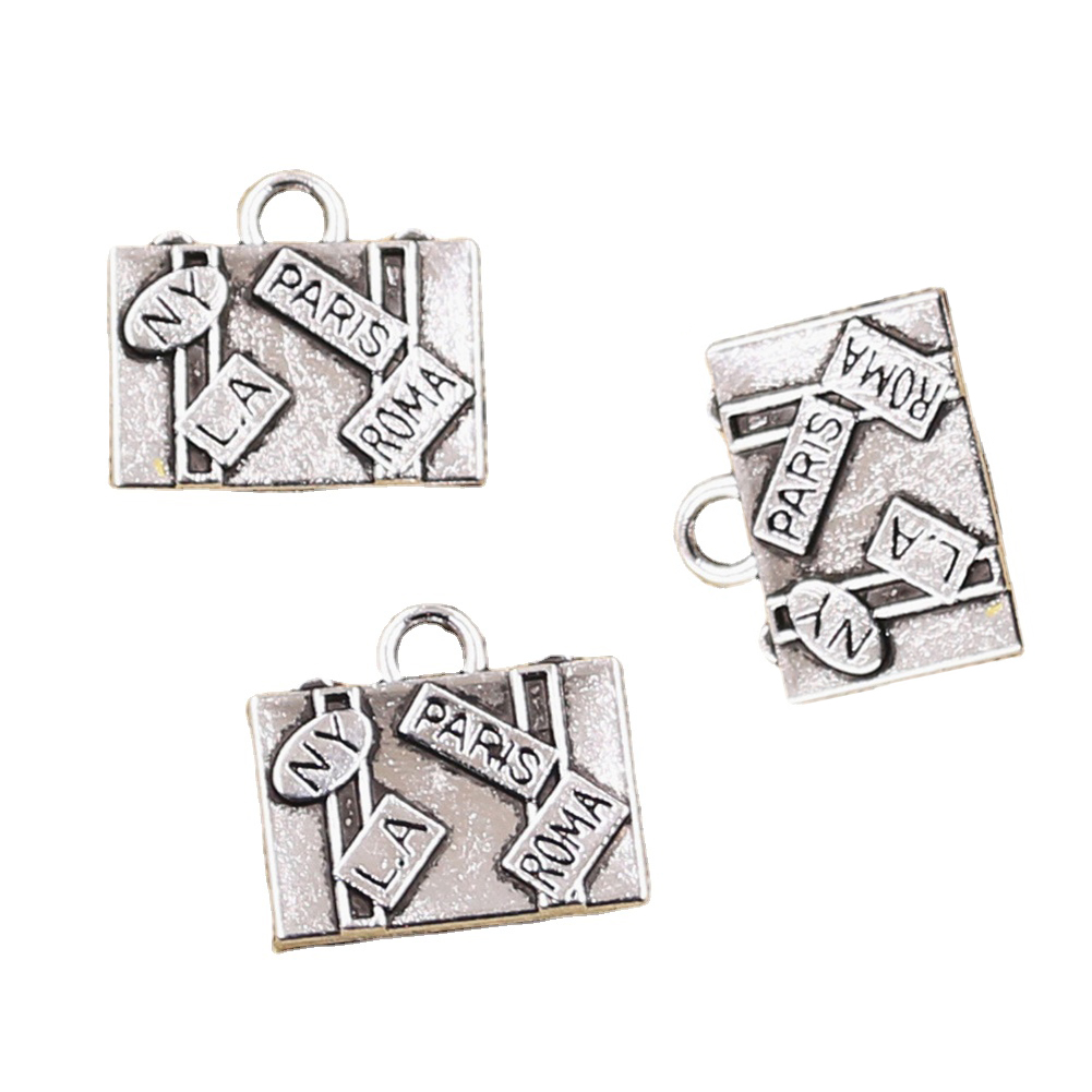 Jewelry Making York - 10Pcs Pesona Perjalanan Tas New York