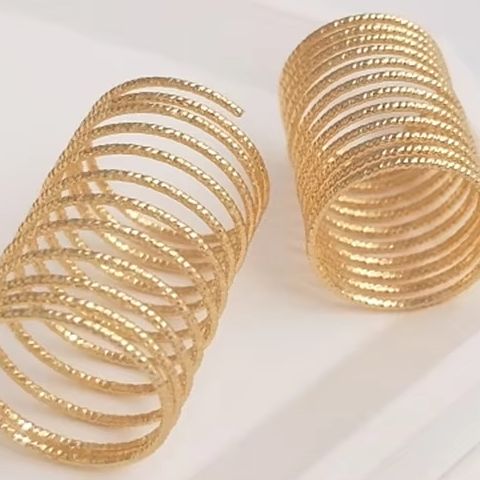 Jewelry Making With Copper Wire - Cincin Kawat Tembaga Berlapis Emas 14K