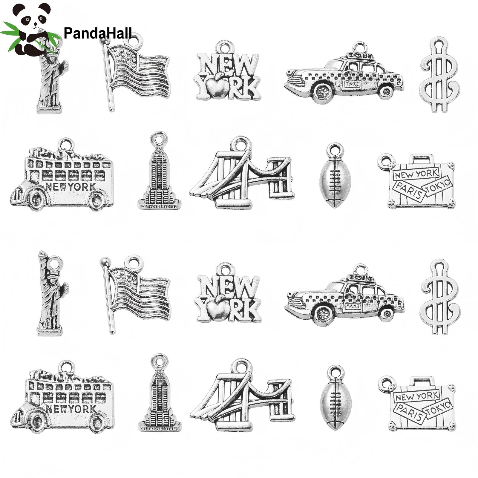 Jewelry Making York - PandaHall 100Pcs 10 Model Tema Perjalanan
