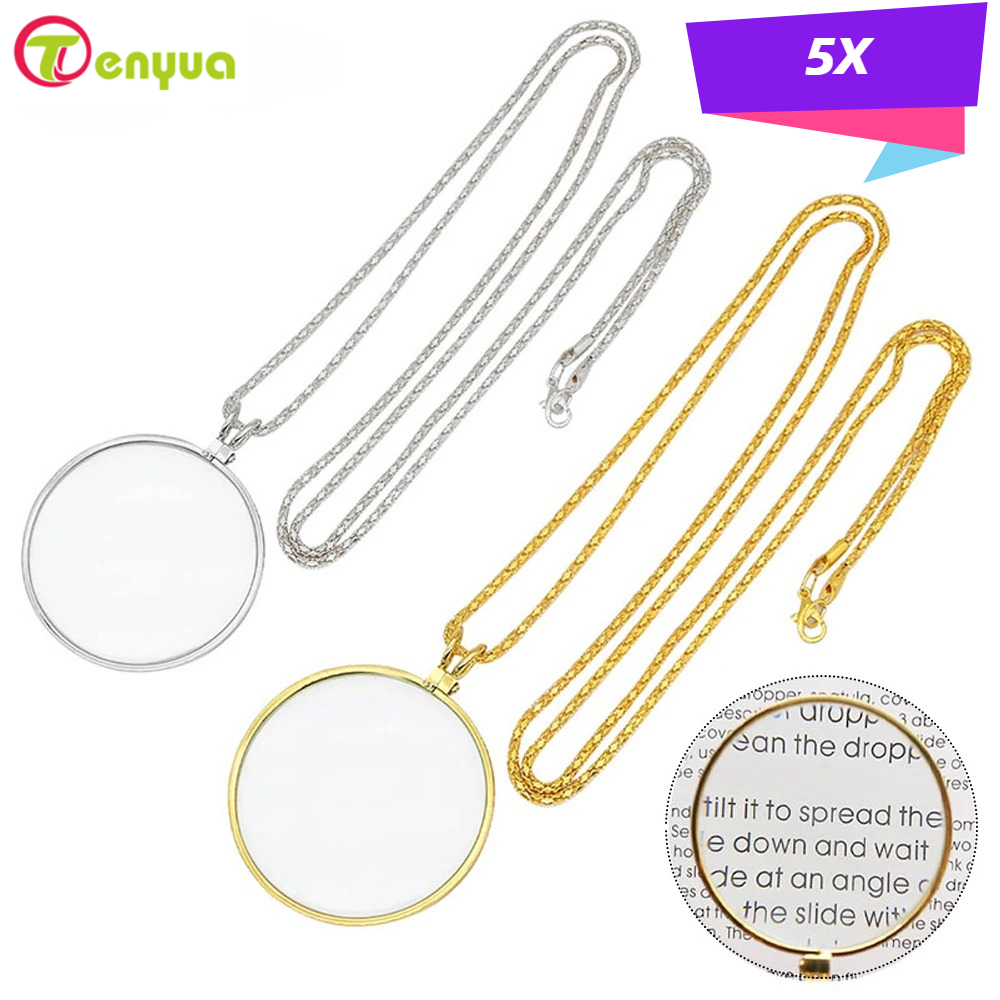 Jewelry Making Magazines - Kaca Pembesar Kalung Monokel Portabel 5x