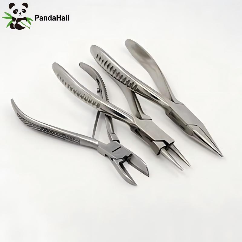Jewelry Plier Set - PandaHall 3pcs/set Tang Potong Samping Baja