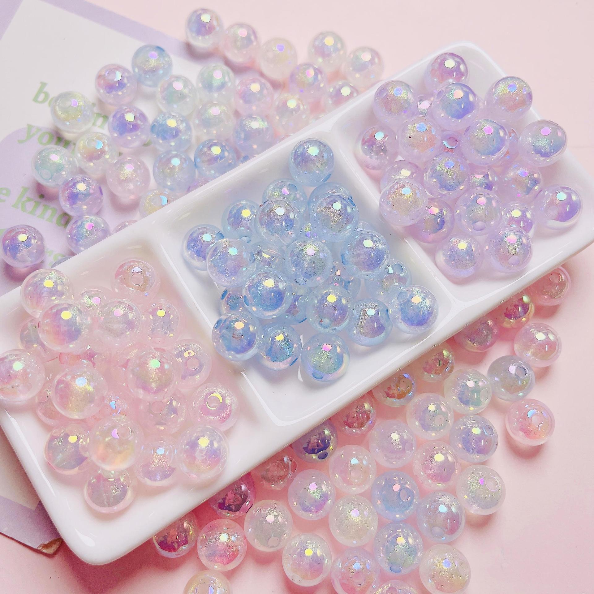 Jewelry Making Ideas With Beads - 10 buah kilau transparan kualitas tinggi