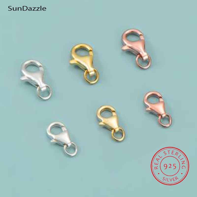 Jewelry Making Silver - 2 pcs Gesper Lobster Asli Perak