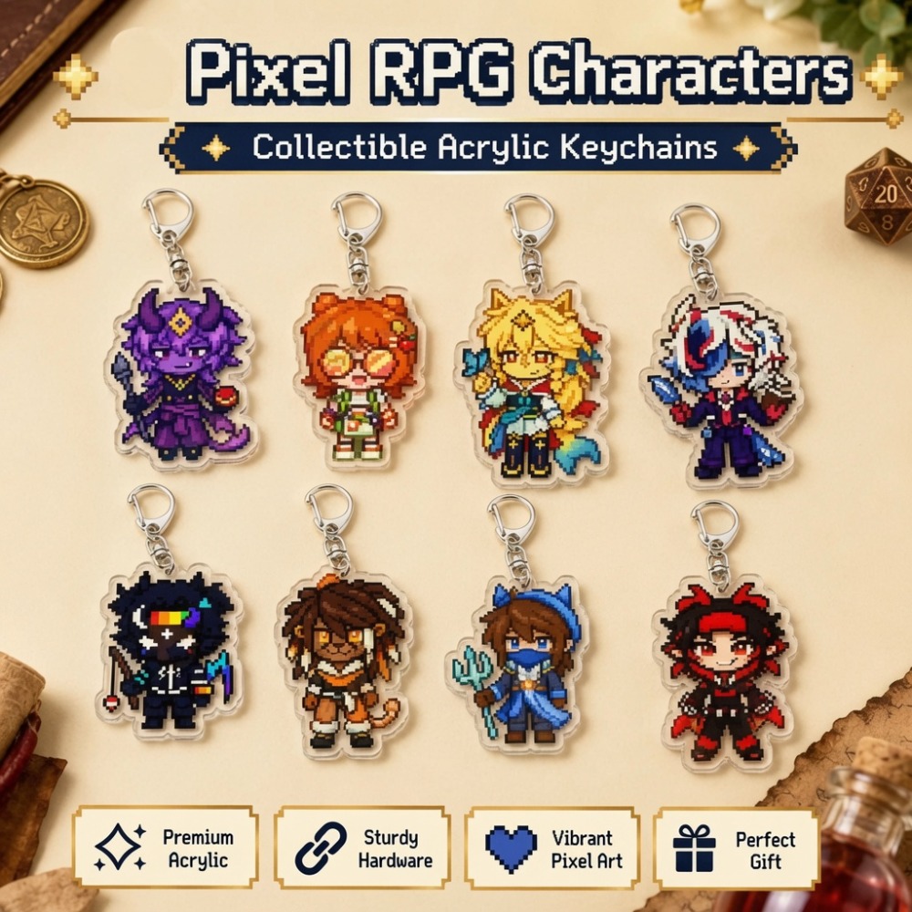 Jewelry Making Findings - Gantungan Kunci Chibi Lucu Wifies Squiddo