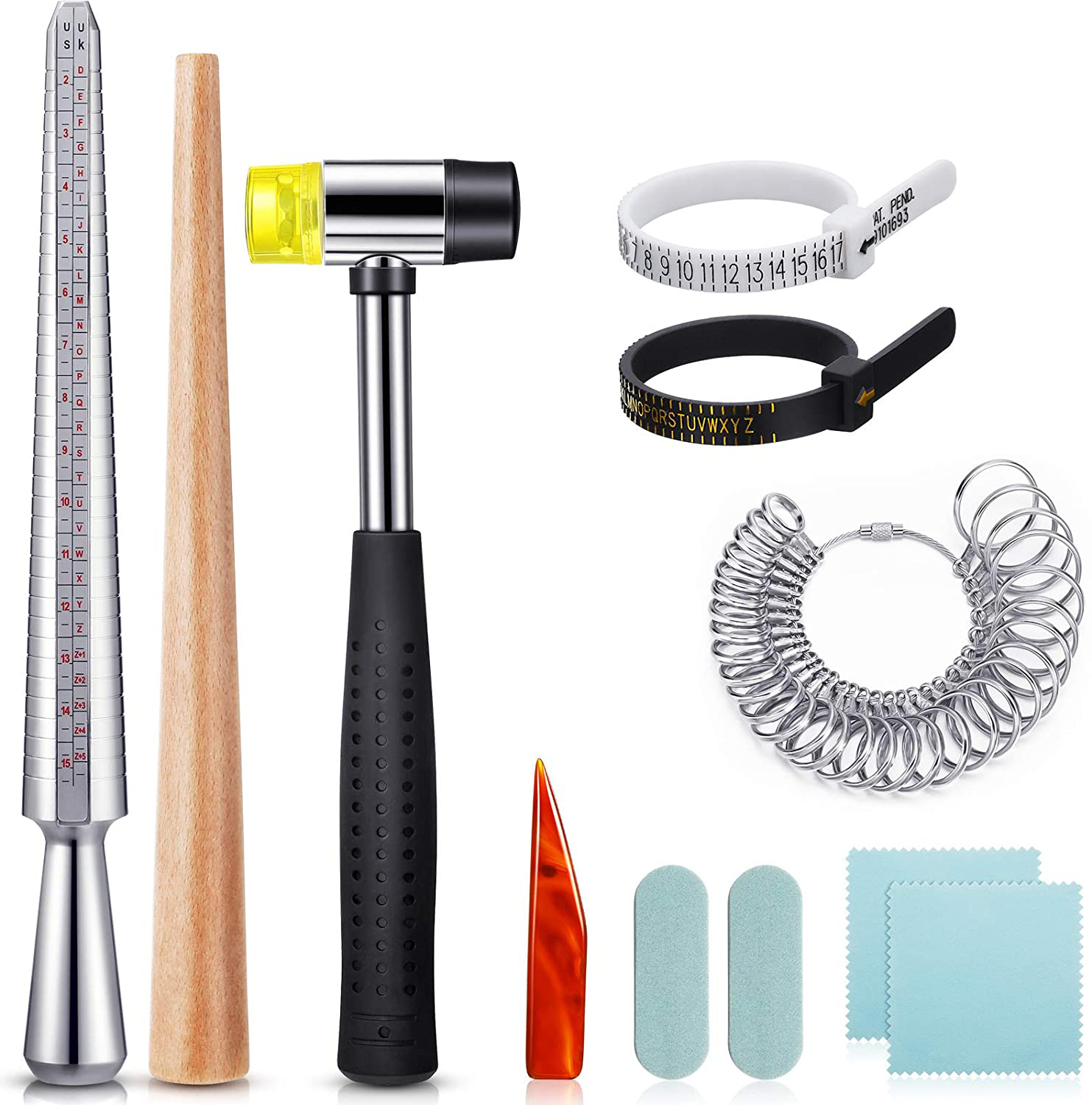 Jewelry Making Table - 11 buah set Mandrel cincin Inggris