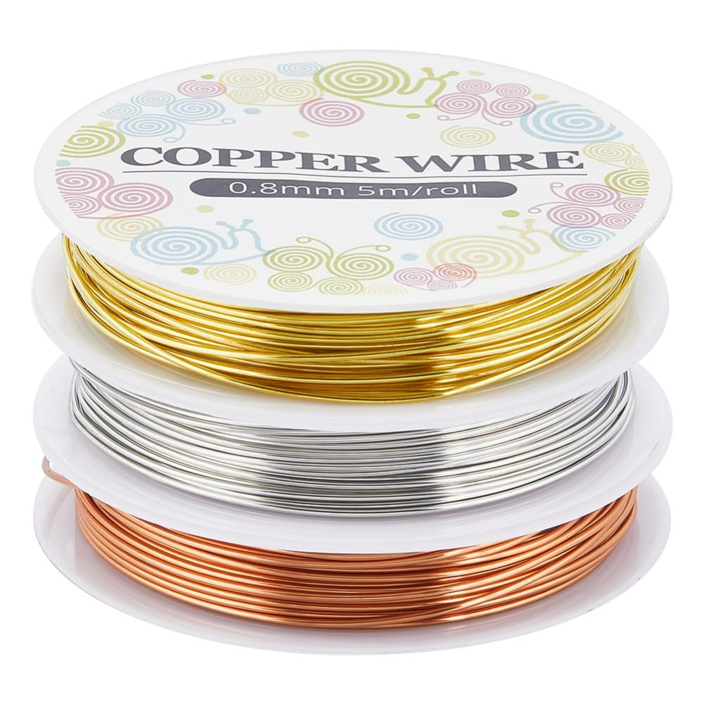 Jewelry Making With Copper Wire - 12.8M tembaga kawat perhiasan 0.8mm 20