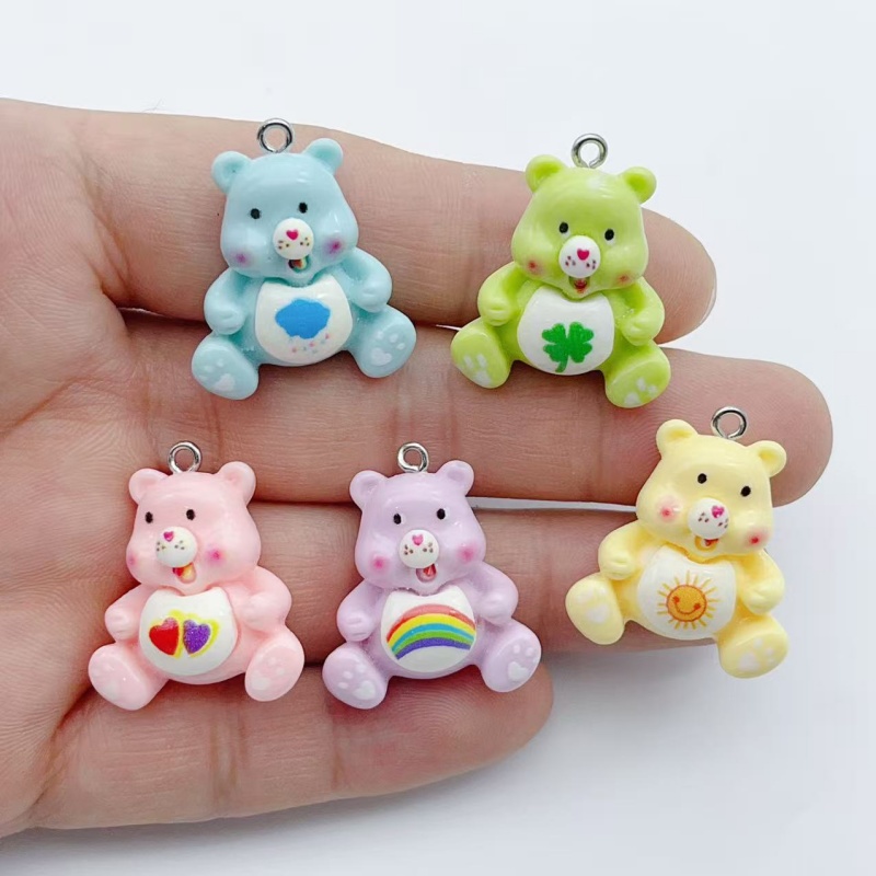 Jewelry Making Pendants - 10 buah liontin pesona hewan kartun