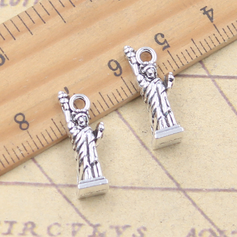 Jewelry Making York - 10 Buah Jimat Patung Liberty New