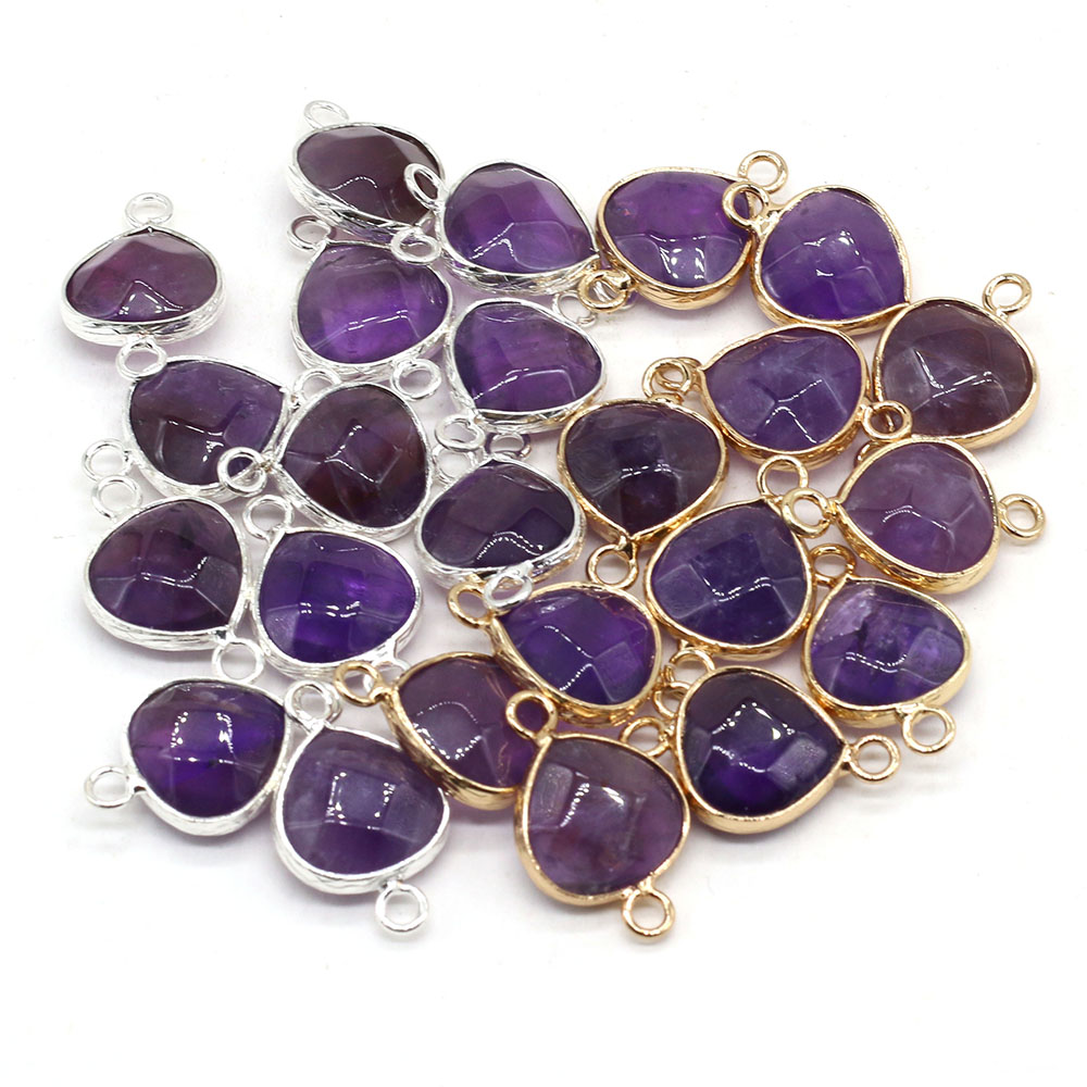 Jewelry Making For Adults - 2 Buah Konektor Batu Alam Jimat