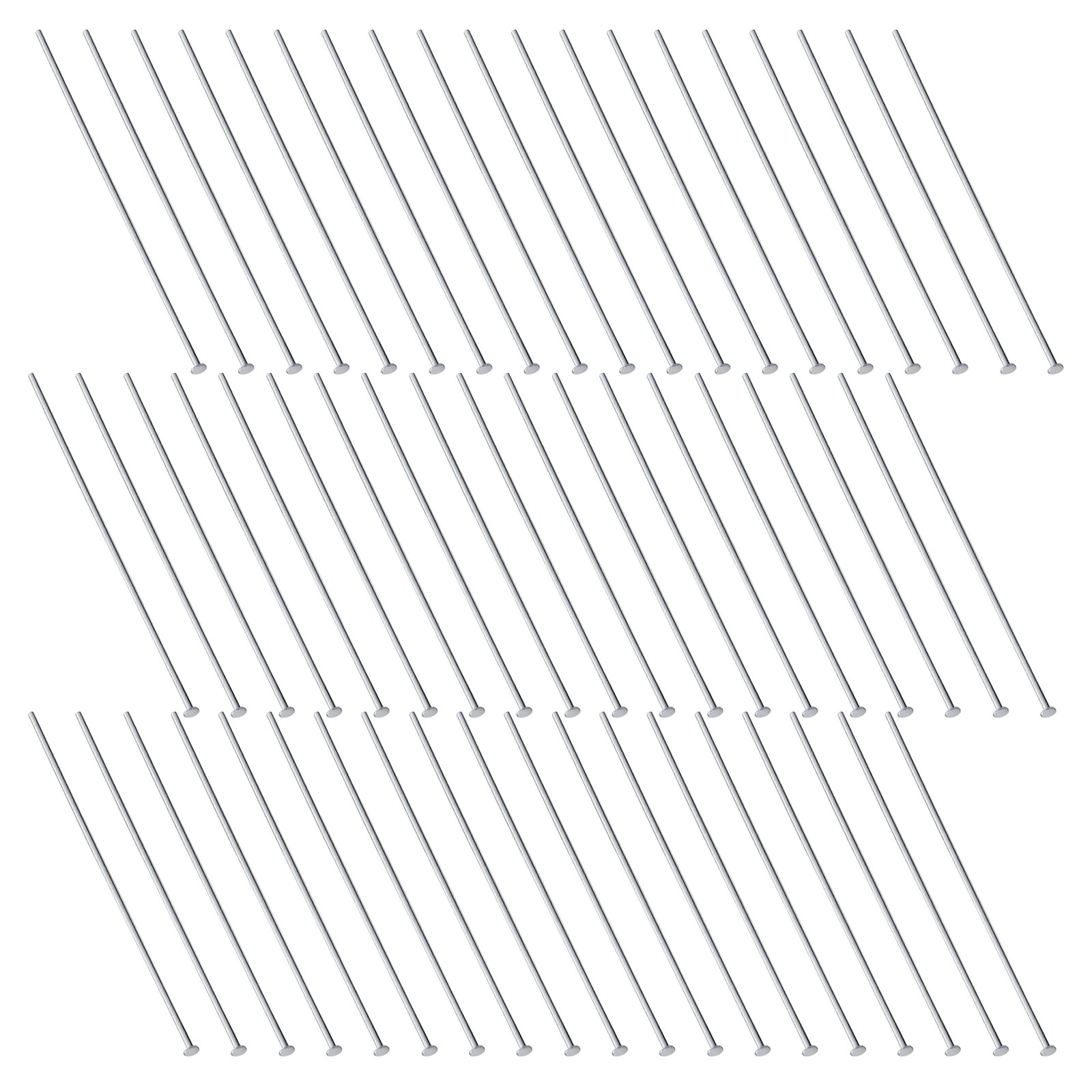 Jewelry Making Head Pins - 300 Buah Pin Kepala Datar Stainless