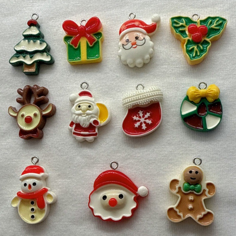 Jewelry Making Pendants - 10 Buah Liontin Resin Seri Kartun