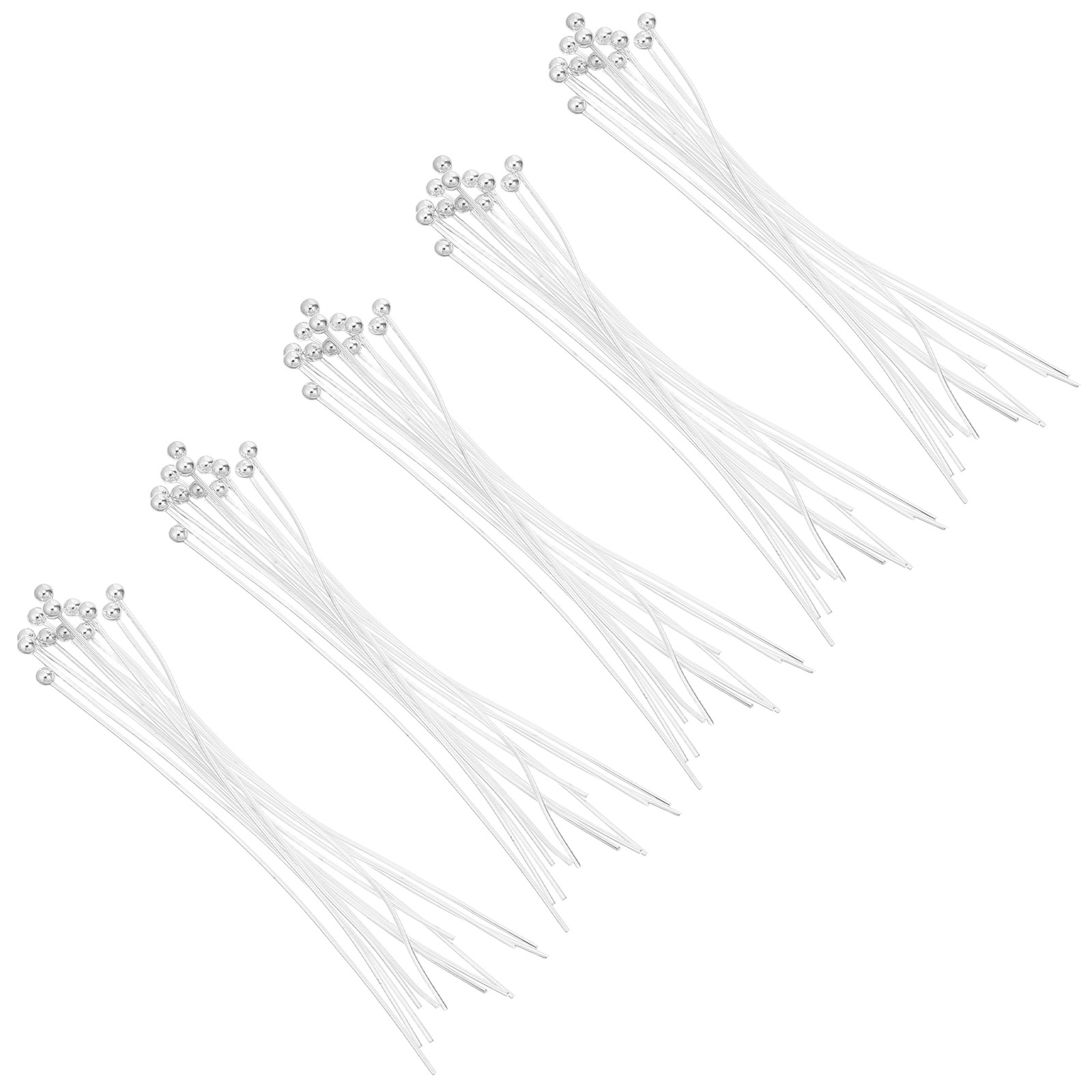 Jewelry Making Head Pins - 200Pcs Pin Kepala Bola Logam Fleksibel