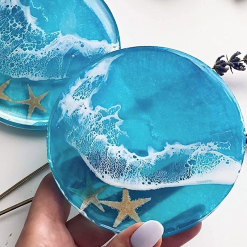 Cetakan Resin Coaster bulat ce - Jewelry Making Table ulasan dan harga