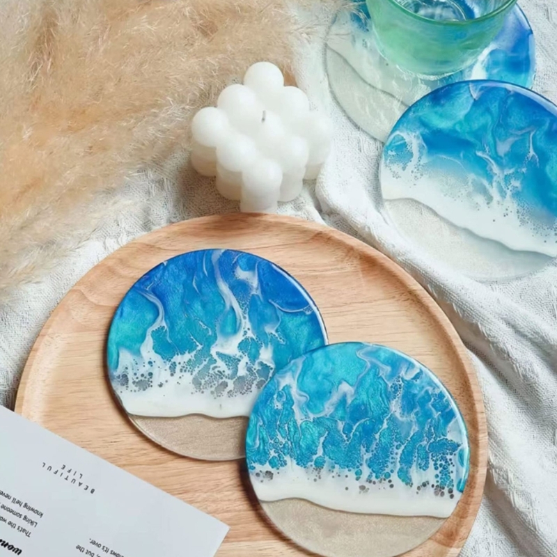Cetakan Resin Coaster bulat ce - Jewelry Making Table ulasan dan harga