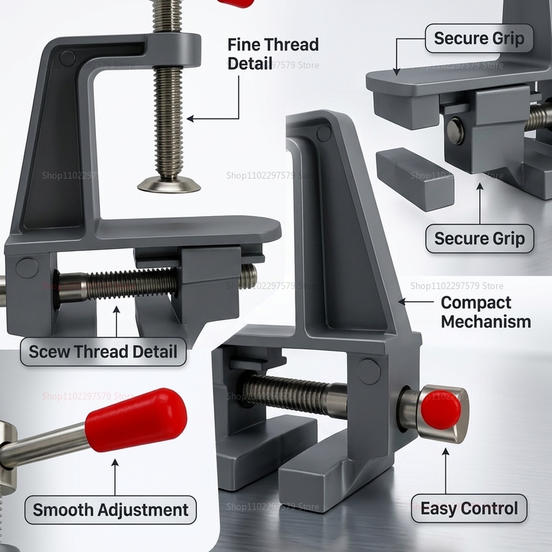 Penjepit Meja Mini Aluminium u - Jewelry Making Table ulasan dan harga