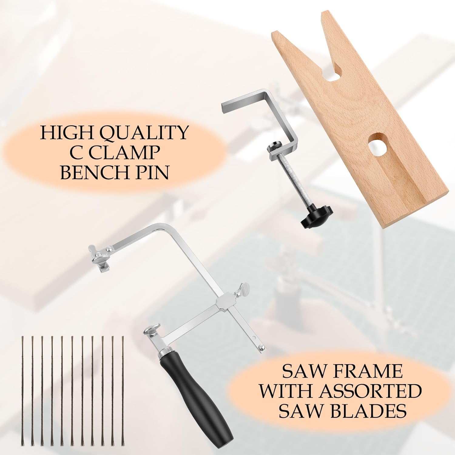 Set Gergaji Perhiasan 3-in-1 y - Jewelry Making Desk ulasan dan harga
