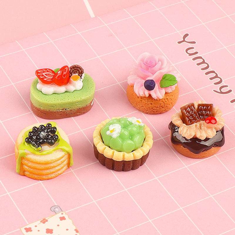 5 Buah Resin Kue Buah Mini Luc - Jewelry Making Desk ulasan dan harga