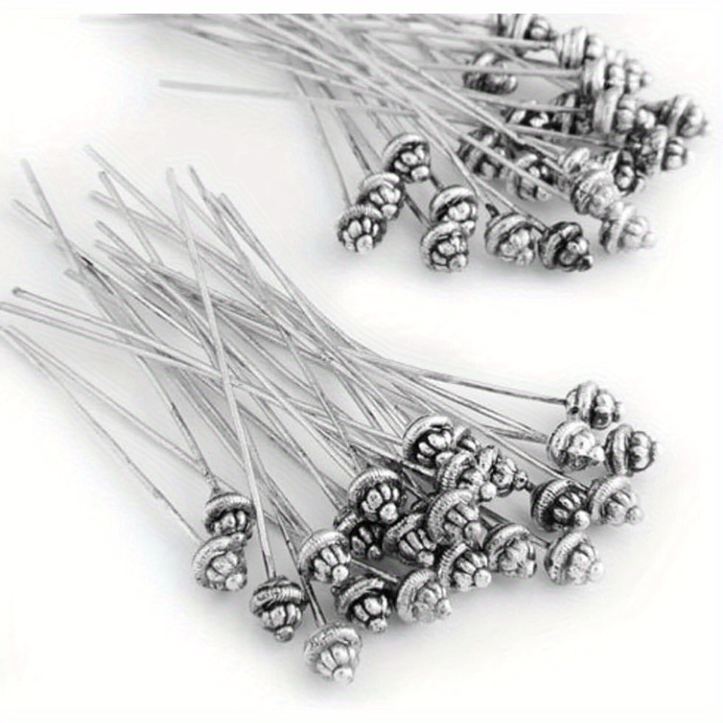 10 Buah Jarum Kepala 55Mm/2.17 - Jewelry Making Head Pins ulasan dan harga