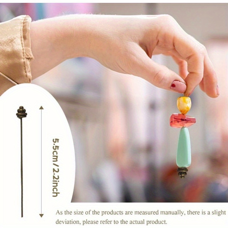 10 Buah Jarum Kepala 55Mm/2.17 - Jewelry Making Head Pins ulasan dan harga