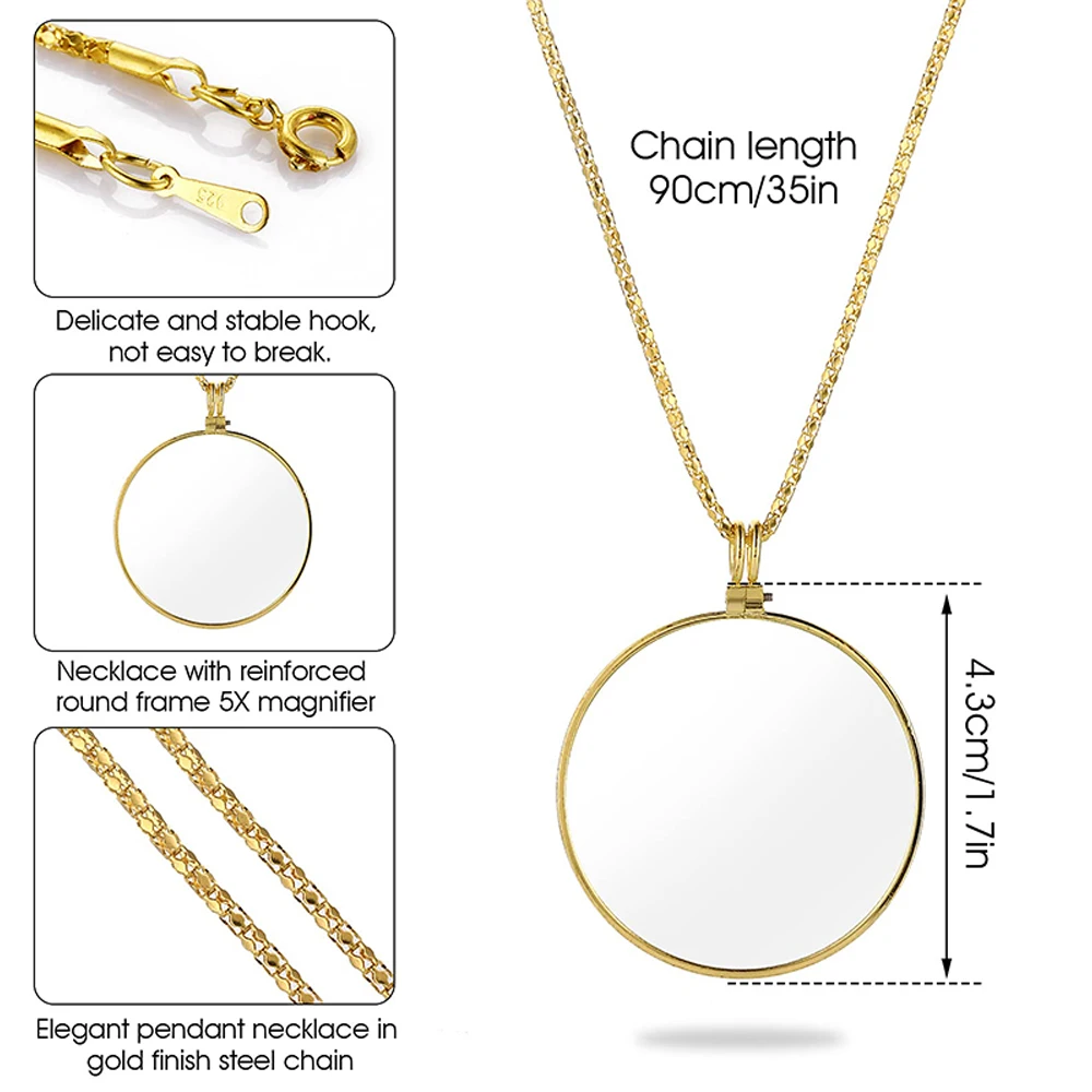 Kaca Pembesar Kalung Monokel P - Jewelry Making Magazines ulasan dan harga