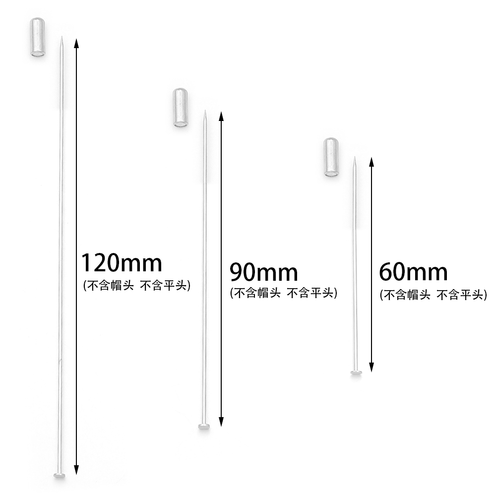 10pcs 60/90/120mm Pin Bros Tem - Jewelry Making Head Pins ulasan dan harga