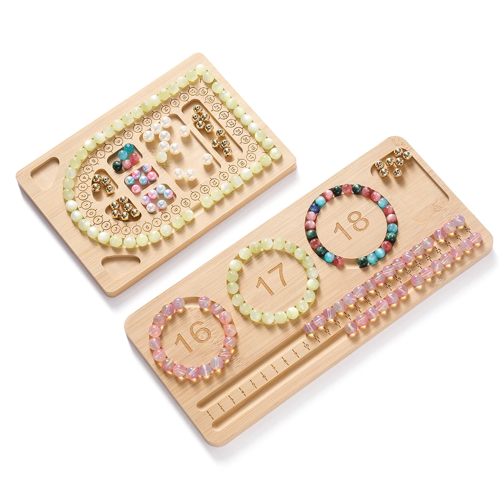 Baki Manik-manik Kayu Berlapis - Jewelry Making Table ulasan dan harga