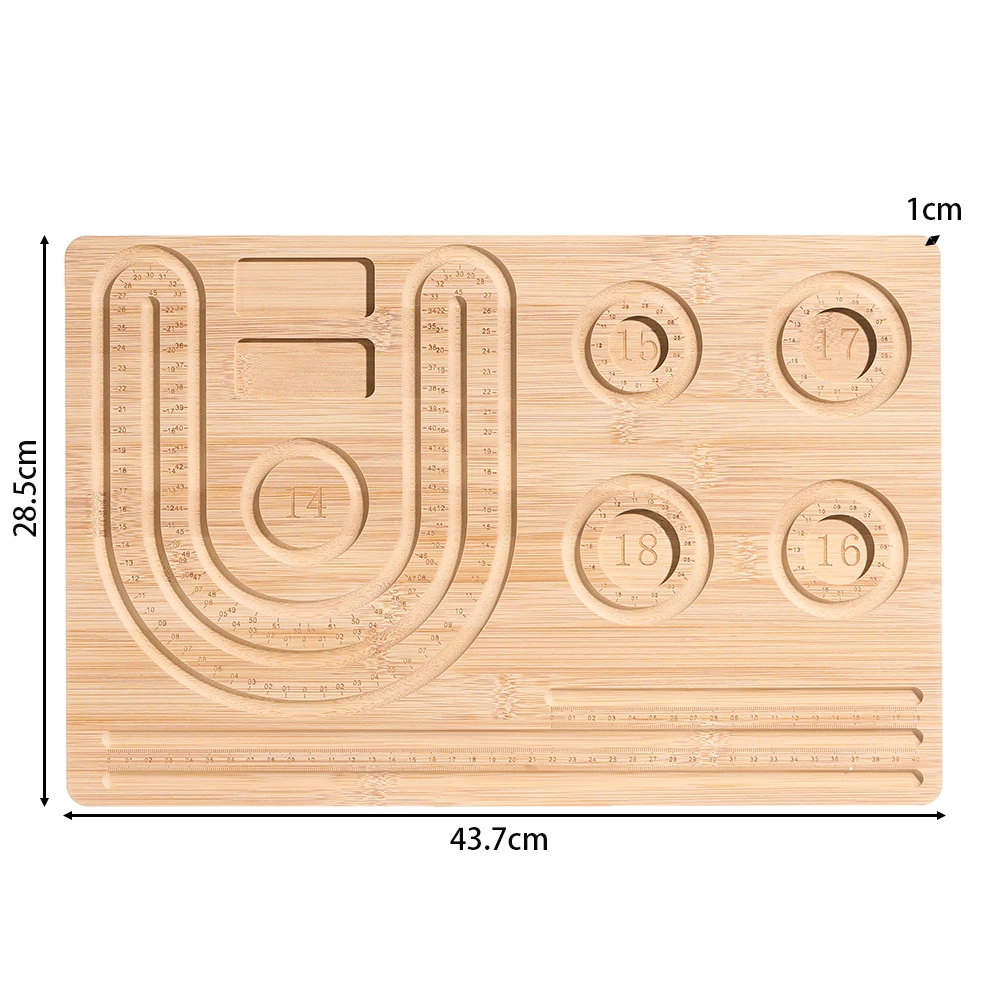 Baki Manik-manik Kayu Berlapis - Jewelry Making Table ulasan dan harga