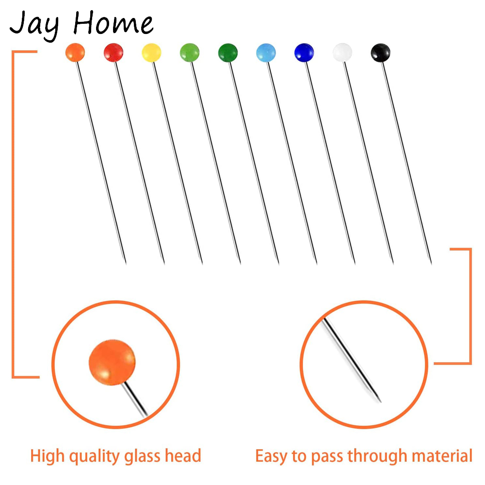 250 Buah Pin Jahit Multiwarna  - Jewelry Making Head Pins ulasan dan harga