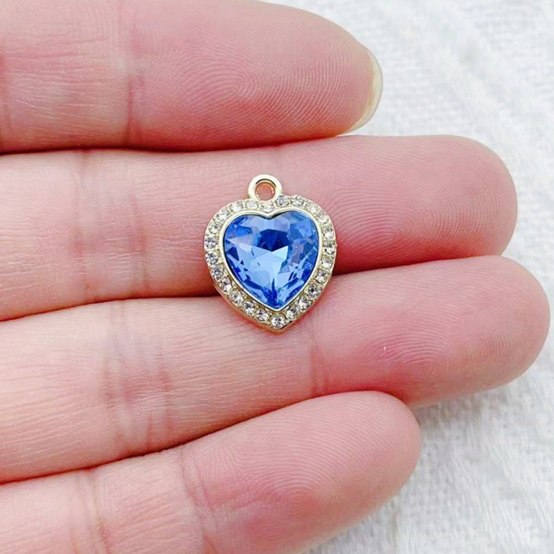 10 buah liontin batu permata w - Jewelry Making Pendants ulasan dan harga