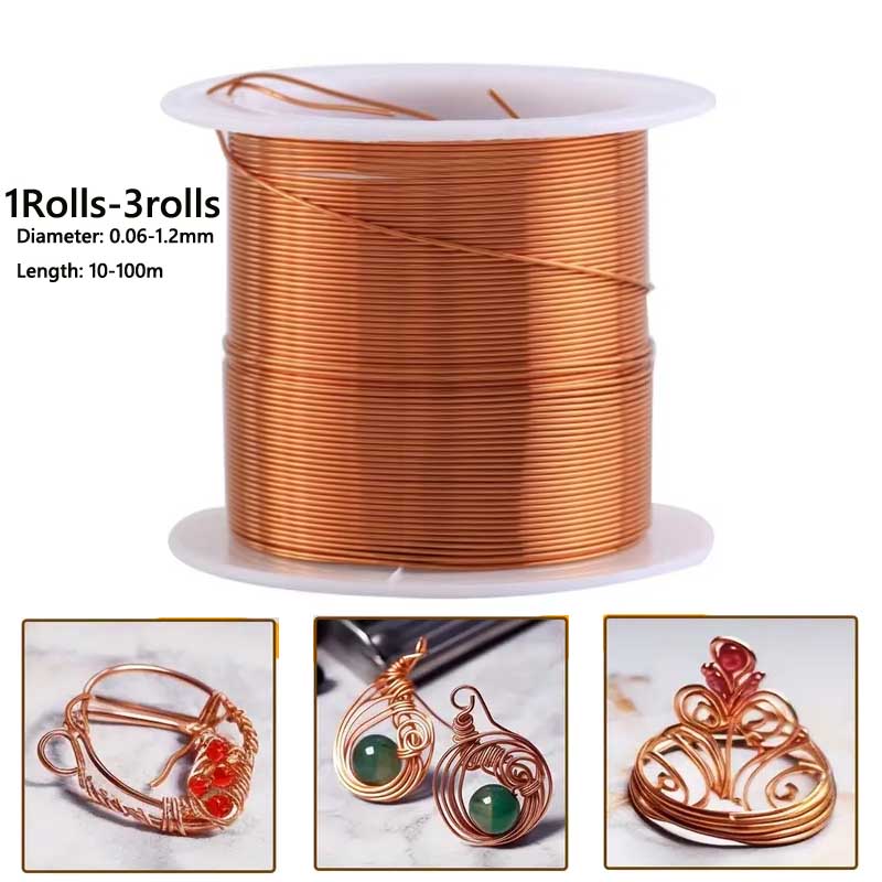 1-3Rol Kawat Tembaga Lembut un - Jewelry Making With Copper Wire ulasan dan harga