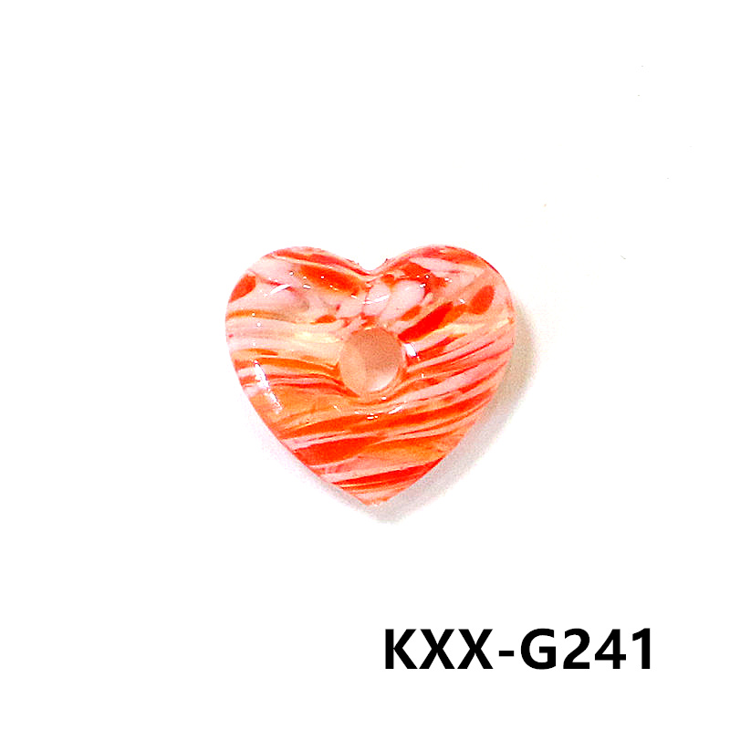 2 Buah Manik-manik Kaca Hati B - Jewelry Making Ideas With Beads ulasan dan harga