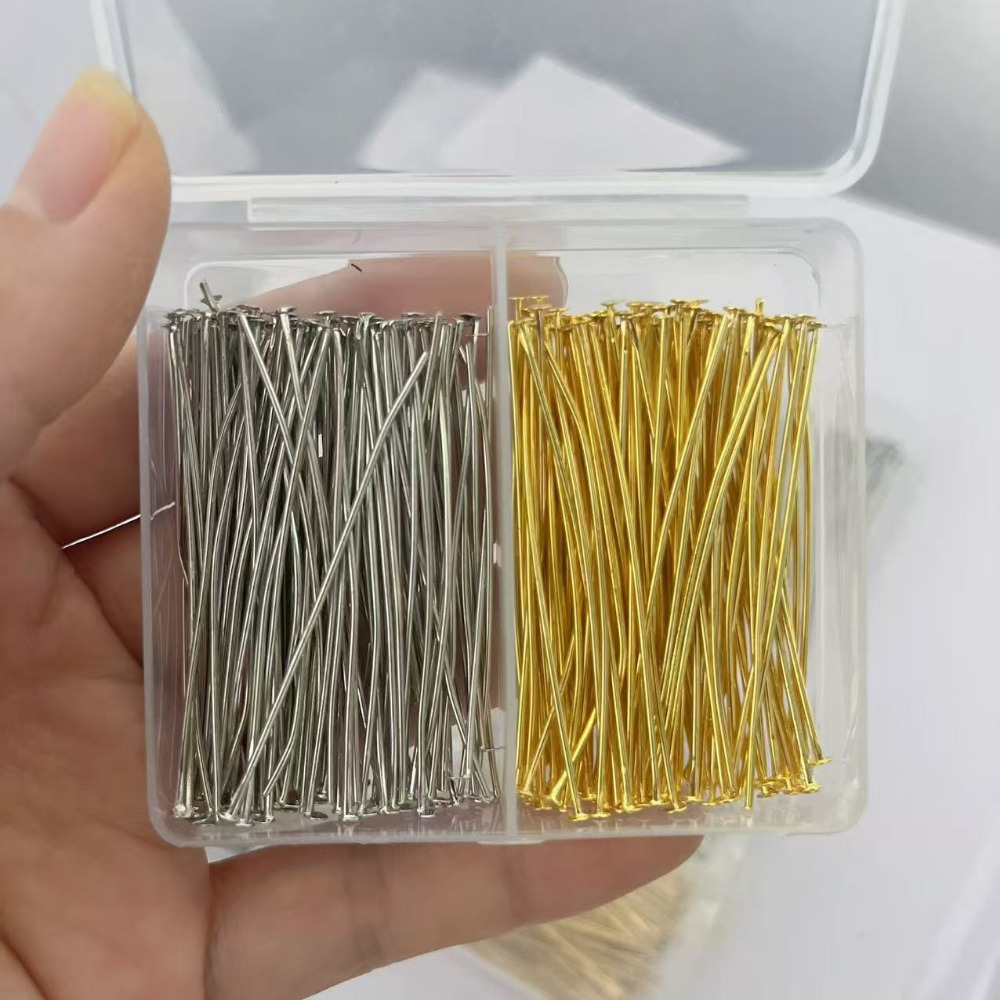 200 Buah Jarum Berkepala Besi  - Jewelry Making Head Pins ulasan dan harga