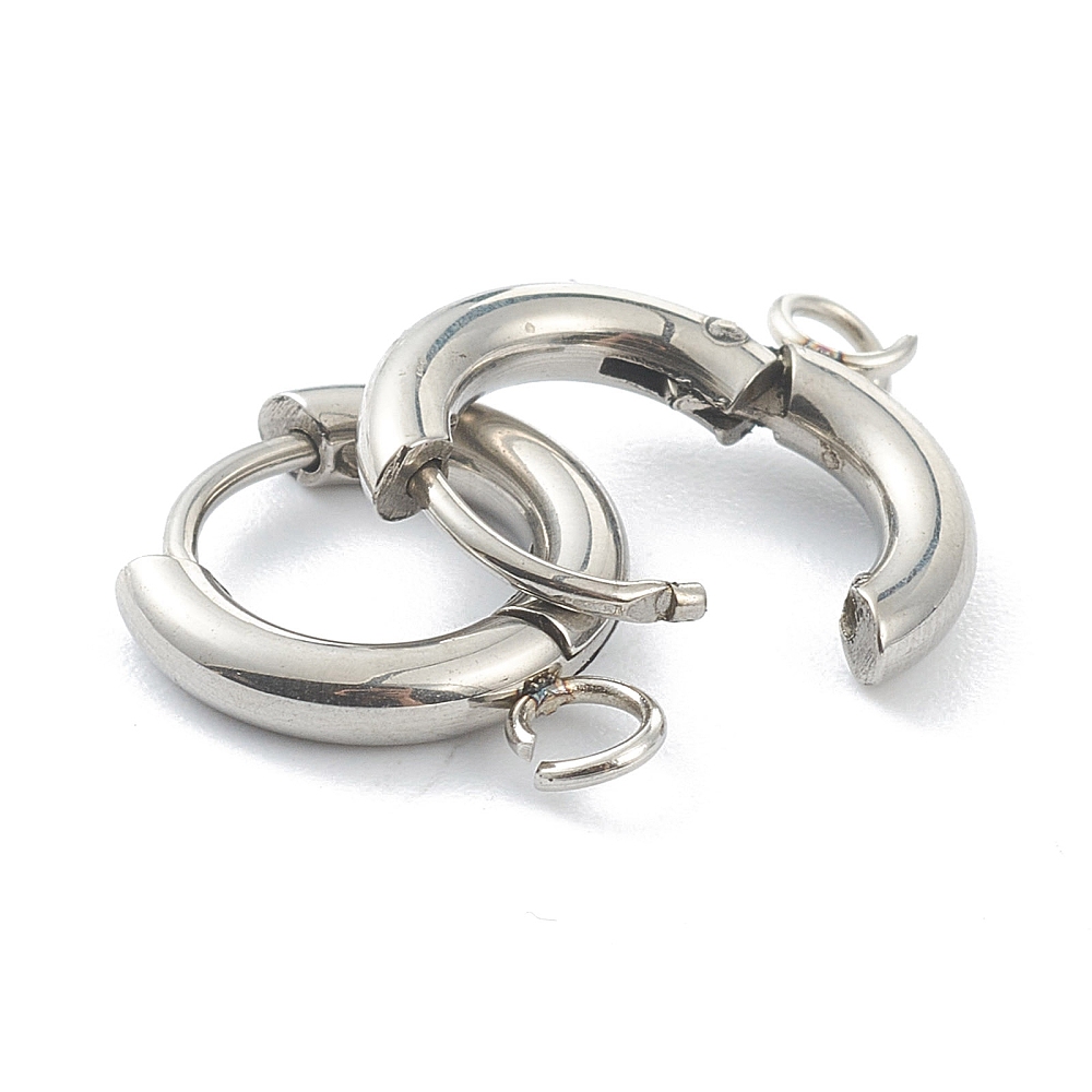 10 Buah Kait Anting Huggie Baj - Jewelry Making Findings ulasan dan harga