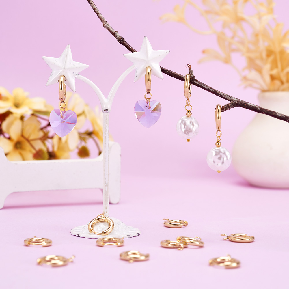 10 Buah Kait Anting Huggie Baj - Jewelry Making Findings ulasan dan harga