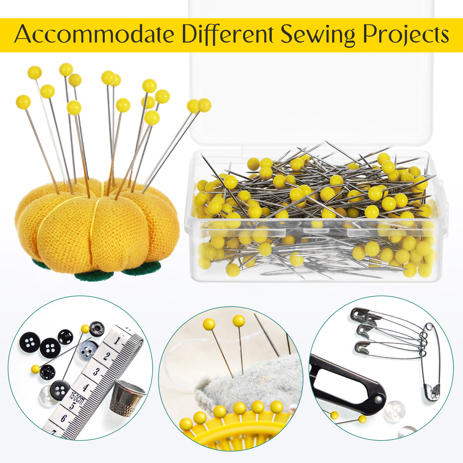 500 Buah Jarum Kancing Kepala  - Jewelry Making Head Pins ulasan dan harga