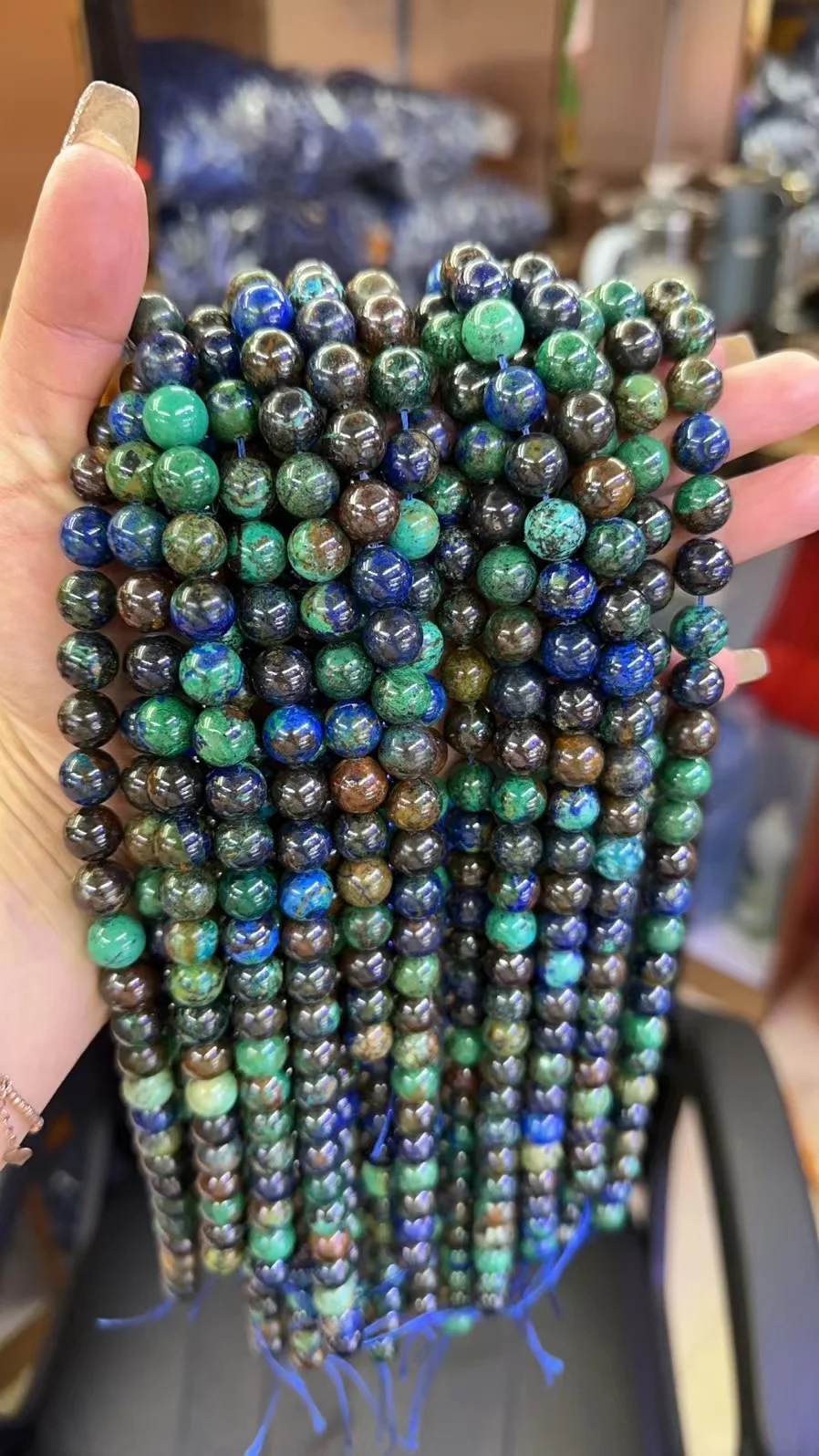Untaian Batu Azurite Malachite - Jewelry Making For Seniors ulasan dan harga