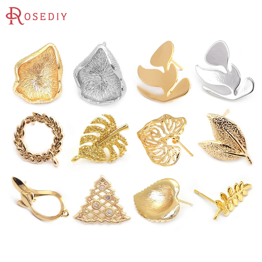 18K warna emas kuningan daun t - Jewelry Making Findings ulasan dan harga