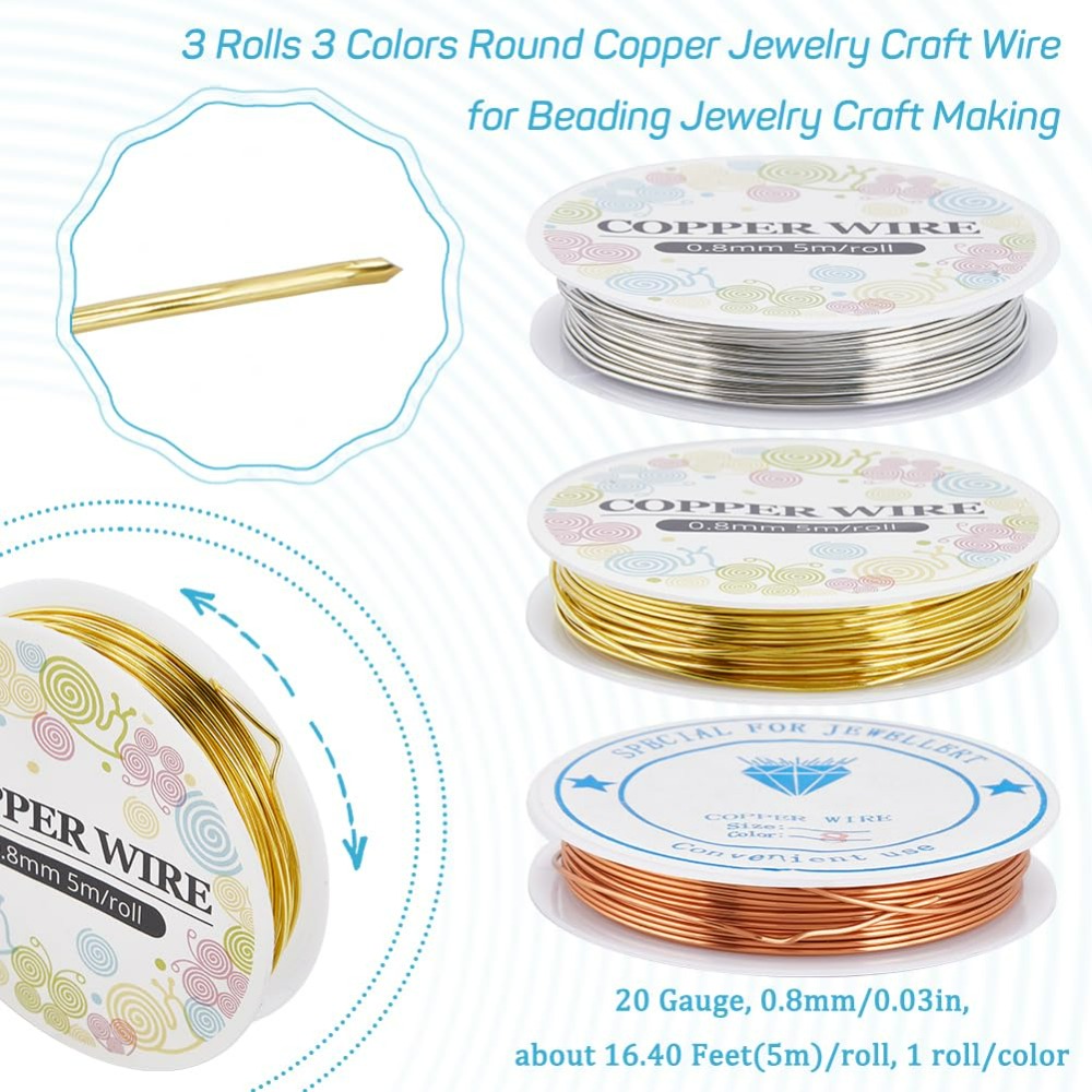 12.8M tembaga kawat perhiasan  - Jewelry Making With Copper Wire ulasan dan harga