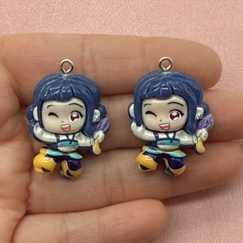 10 buah liontin kartun resin,  - Jewelry Making Pendants ulasan dan harga