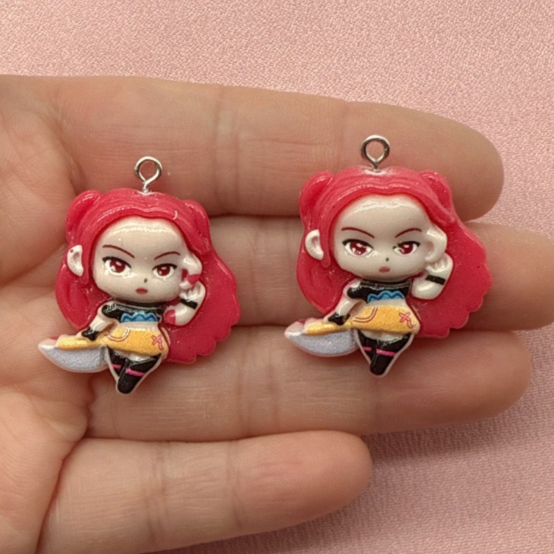 10 buah liontin kartun resin,  - Jewelry Making Pendants ulasan dan harga