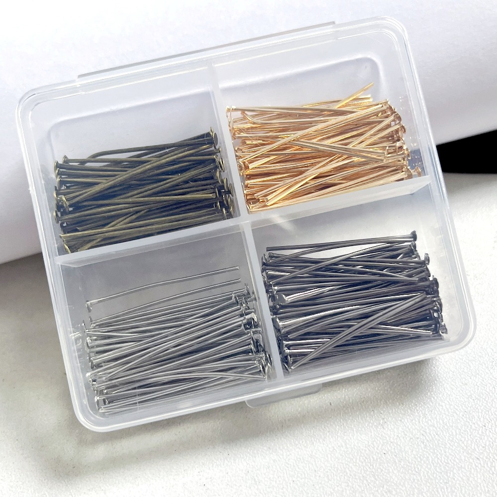 400 Buah Pin Kepala Besi Campu - Jewelry Making Head Pins ulasan dan harga