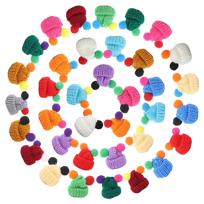 10/20 buah topi rajut Mini top - Jewelry Making Table ulasan dan harga