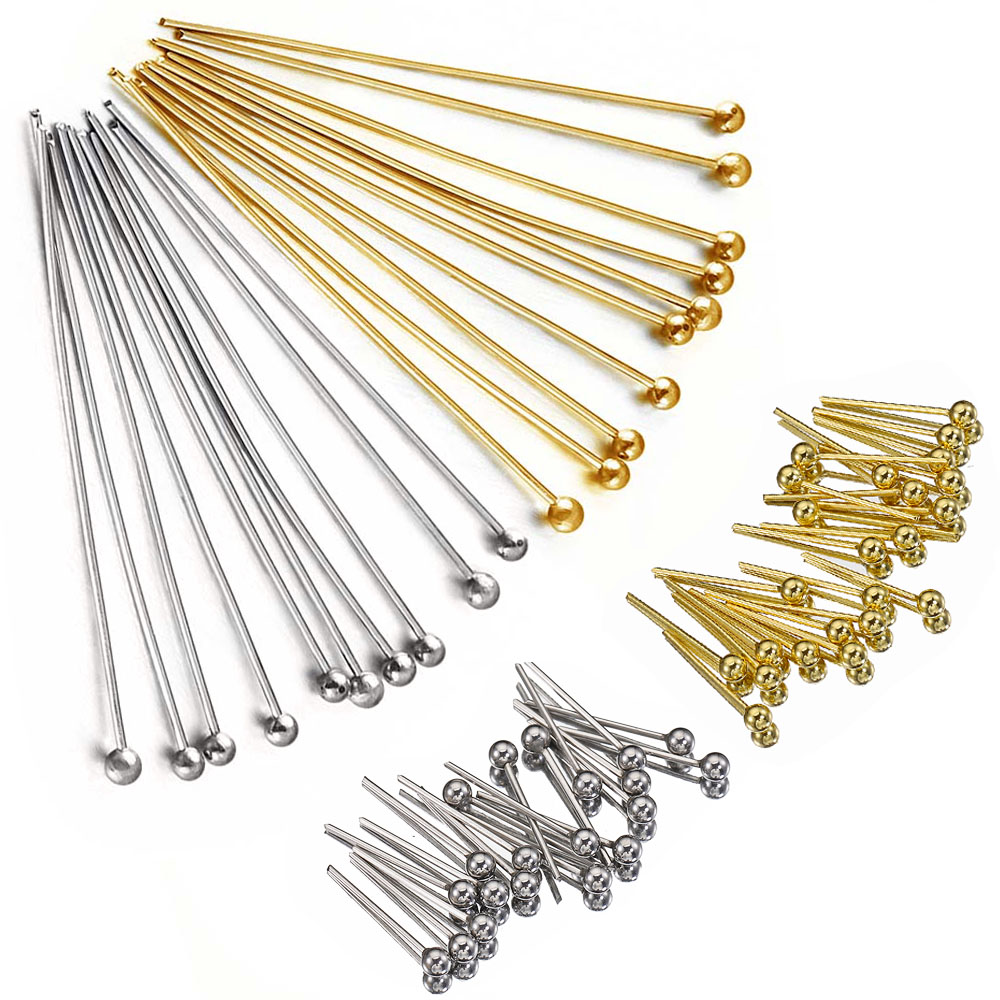 50Pcs/lot 12 14 16 20 25 30 35 - Jewelry Making Head Pins ulasan dan harga