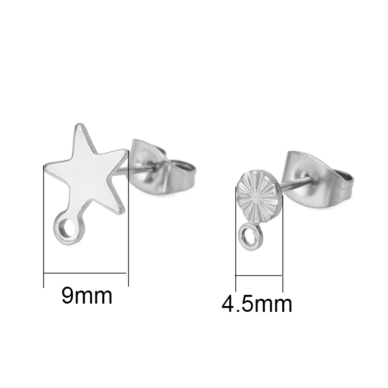 20 pcs Anting-anting Stud Baja - Jewelry Making Pins ulasan dan harga
