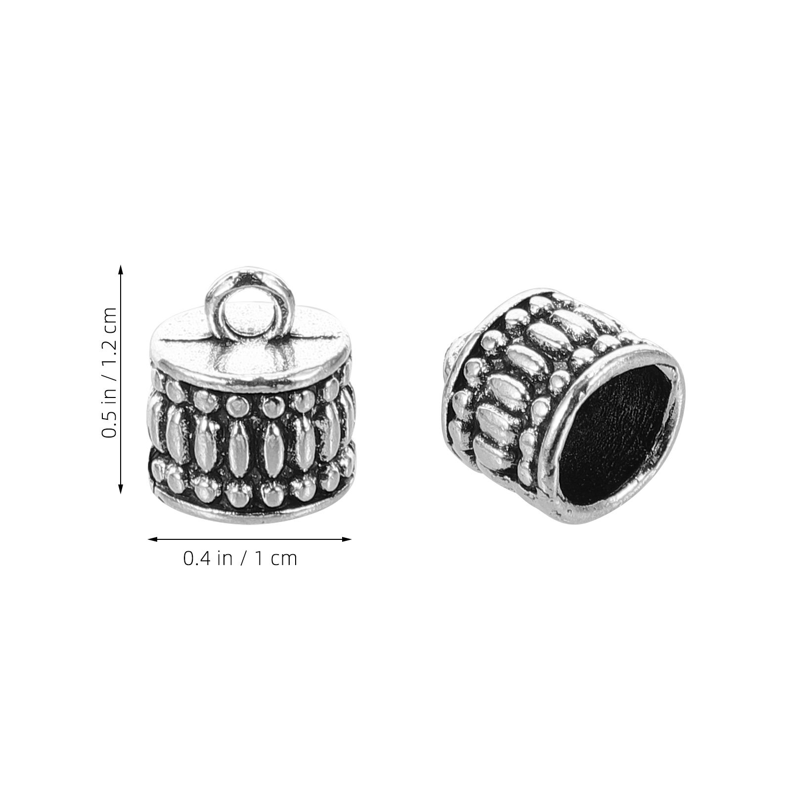 20 Buah Manik-manik Logam Pera - Jewelry Making Silver ulasan dan harga