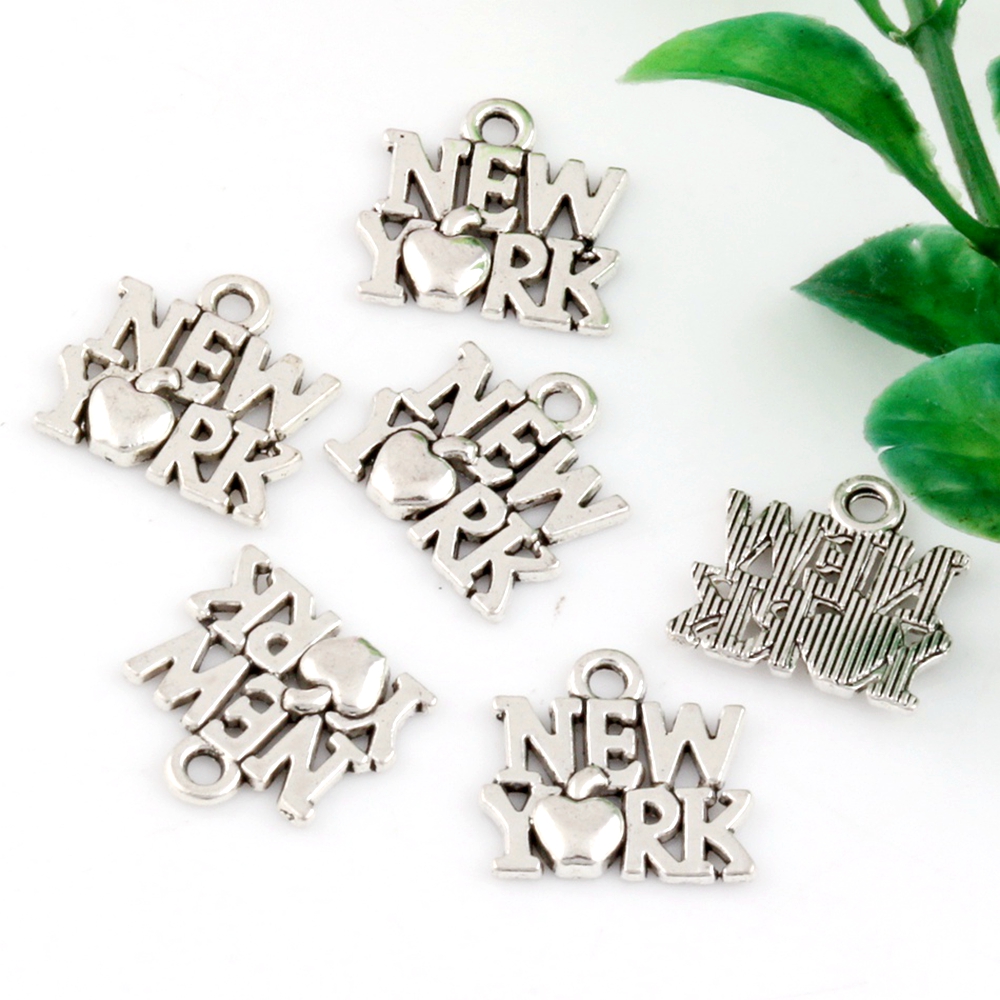 30 Buah Liontin Jimat Paduan L - Jewelry Making York ulasan dan harga