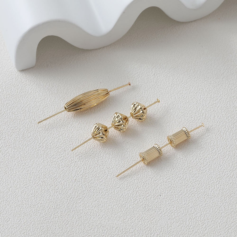 10 Buah 14K Lapis Emas Lipat B - Jewelry Making Findings ulasan dan harga