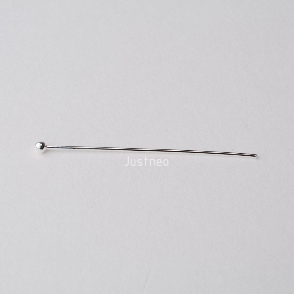Pin Kepala Bola Perak Sterling - Jewelry Making Head Pins ulasan dan harga